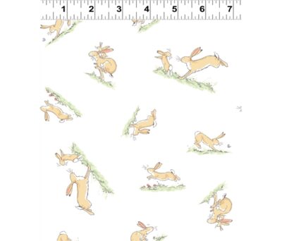 White hopping bunny by Anita jeram