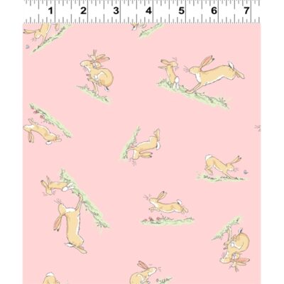 Pink hopping bunny by Anita jeram