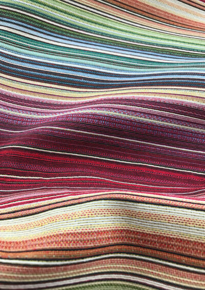 Colourful Lines Designer Heavyweight Woven Tapestry Fabric