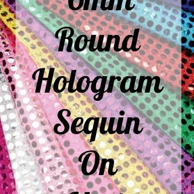 6mm Round Hologram Sequin On Mesh