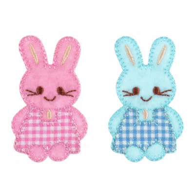 pink-blue-checked-bunnies-motif-iron-on-and-sew-on