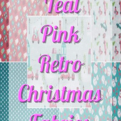 Teal Pink Retro Christmas