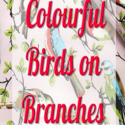 Colourful Birds On Branches /12 cm