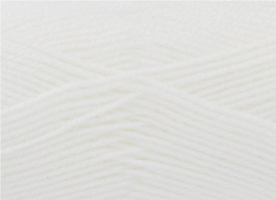 White 100% Acrylic Wool/Yarn Pricewise Double Knitting King Cole - Code(036001) 100g