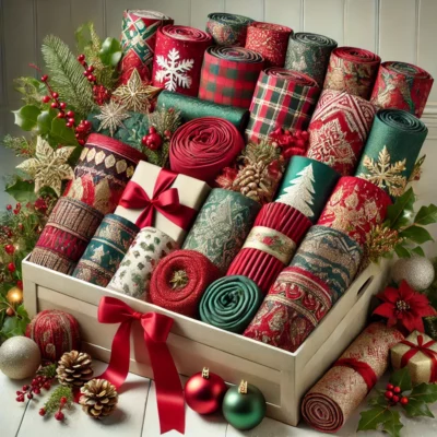 Christmas Gifts Fabric Hampers