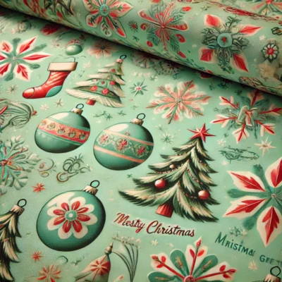 Mint Green Retro Christmas